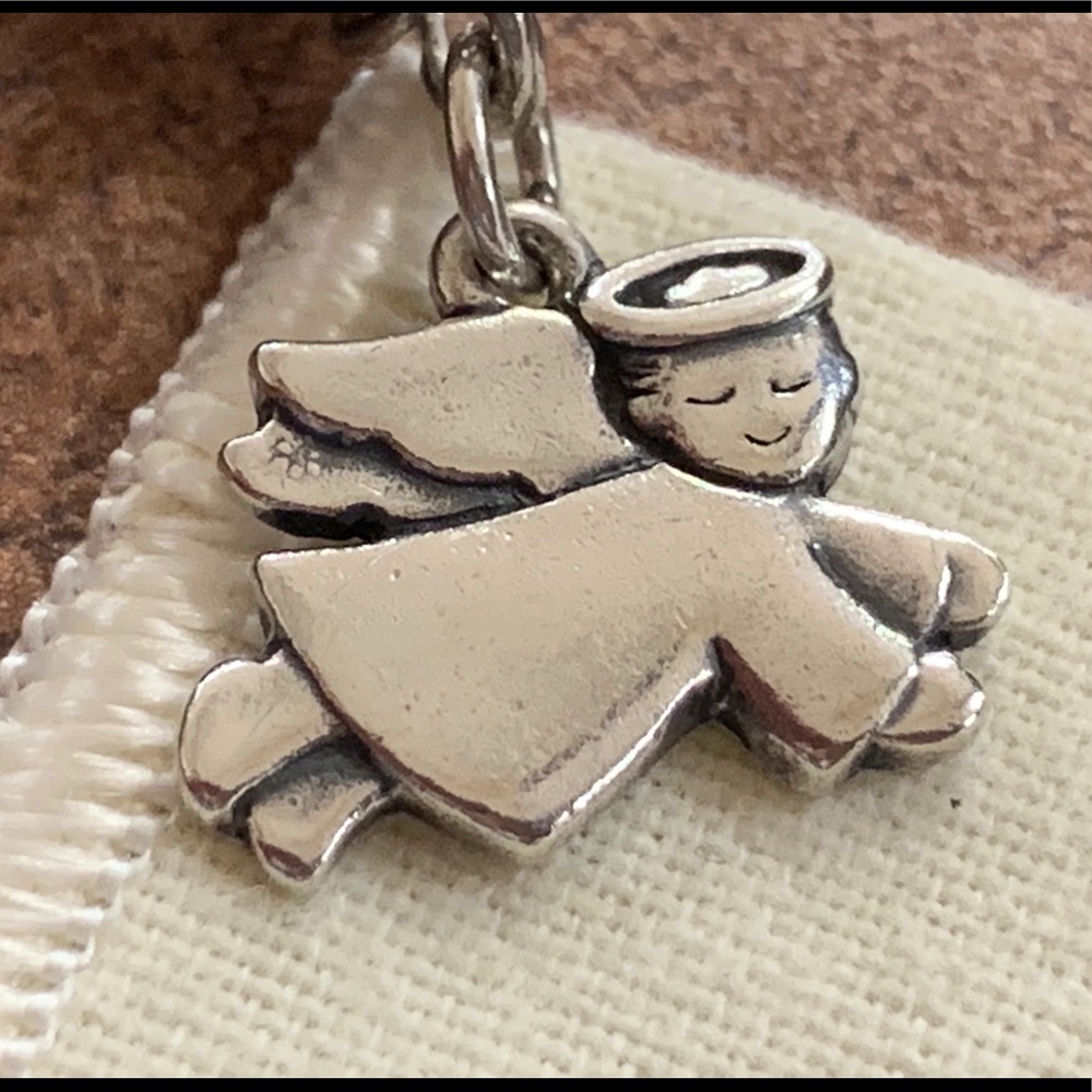 James Avery Baby Angel RETIRED charm halo wings